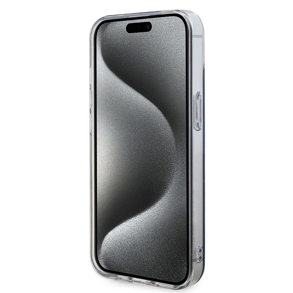 Apple iPhone 15 Uyumlu Kılıf U.S. Polo Assn. Orjinal Lisanslı Simli Parlak Alfabe Tasarım Kapak - 25