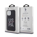 Apple iPhone 15 Uyumlu Kılıf U.S. Polo Assn. Orjinal Lisanslı Simli Parlak Alfabe Tasarım Kapak - 28