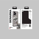 Apple iPhone 15 Pro Uyumlu Kılıf M-safe Şarj Özellikli Yazı Desenli SkinArma Bolt Kapak - 4
