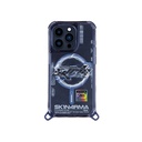 Apple iPhone 15 Pro Uyumlu Kılıf M-safe Şarj Özellikli Yazı Desenli SkinArma Bolt Kapak - 6