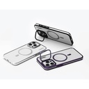 Apple iPhone 15 Pro Uyumlu Kılıf M-safe Şarj Özellikli Sararma Önleyici Youngkit Crystal Grid Kapak - 6