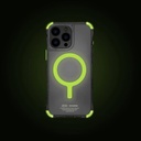 Apple iPhone 16 Pro Max Uyumlu Kılıf M-safe Şarj Özellikli Şeffaf Airbag Tasarımlı Skinarma Saido Nightglow Kapak - 1