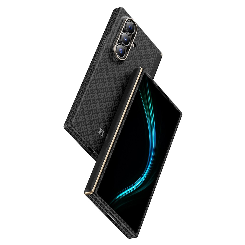 Samsung Galaxy Z Fold 7 Uyumlu Benks ArmorAir ArmorGrid Grand Combo Üçlü Aksesuar Seti (Ön Arka Kevlar Karbon Kapak + Ekran Koruyucu) - 1
