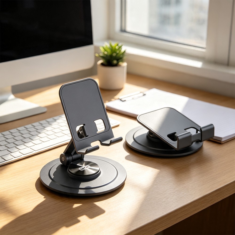 Go Des GD-HD371 Ayarlanabilir Katlanabilir 360 Derece Dönebilen Telefon ve Tablet Standı - 5