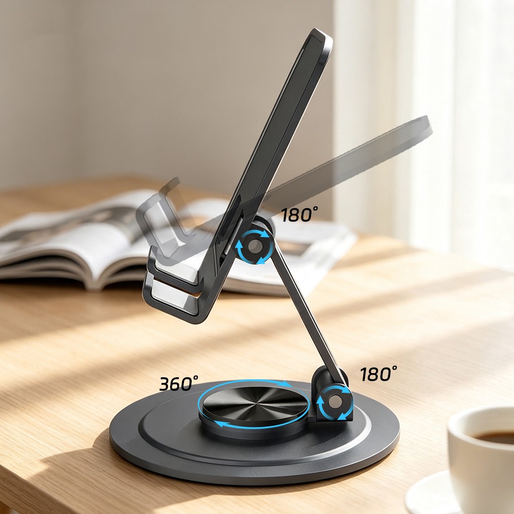 Go Des GD-HD371 Ayarlanabilir Katlanabilir 360 Derece Dönebilen Telefon ve Tablet Standı - 6