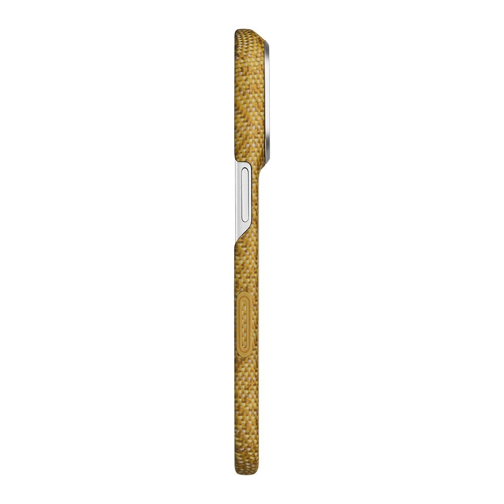 Apple iPhone 18 Pro Max Kılıf M-safe Şarj Özellikli Aramid Karbon Fiber Pitaka Wind Over Wheat Serisi Kapak - 7