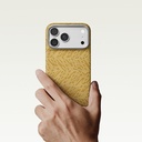 Apple iPhone 18 Pro Max Kılıf M-safe Şarj Özellikli Aramid Karbon Fiber Pitaka Wind Over Wheat Serisi Kapak - 12