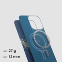 Apple iPhone 15 Pro Uyumlu Kılıf Magsafe Şarj Özellikli Lumintex Teknolojili Fosforlu Özellikli Aramid Fiber Pitaka Tactile Woven Starpeak Serisi Milky Way Galaxy Kapak - 3
