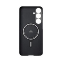 Samsung Galaxy S25 Uyumlu Kılıf Magsafe Şarj Özellikli 600D Aramid Fiber Pitaka Ultra-Slim Classic Serisi Black-Grey Twill Kapak - 1