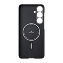 Samsung Galaxy S25 Uyumlu Plus Kılıf Magsafe Şarj Özellikli 600D Aramid Fiber Pitaka Ultra-Slim Classic Serisi Black-Grey Twill Kapak - 4