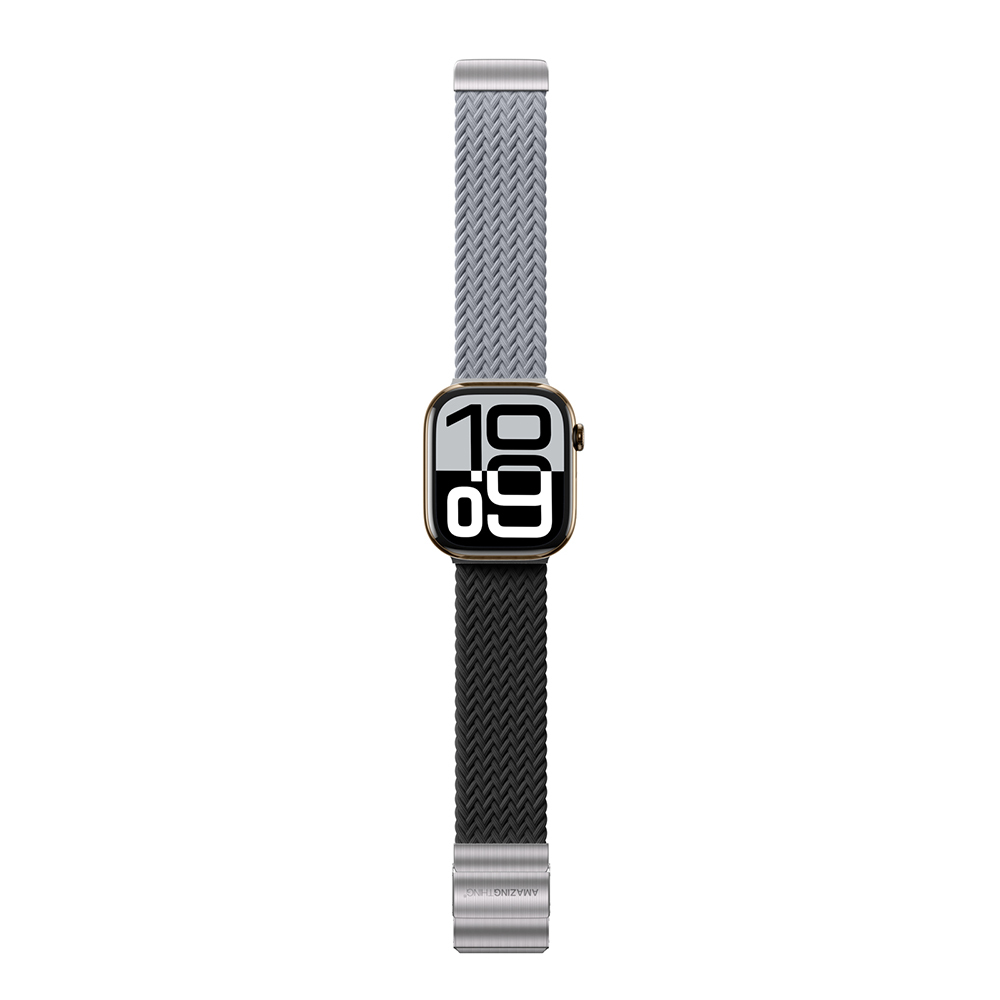 Apple Watch 10 46mm Amazingthing Glamour Blend Hasır Kordon - 10