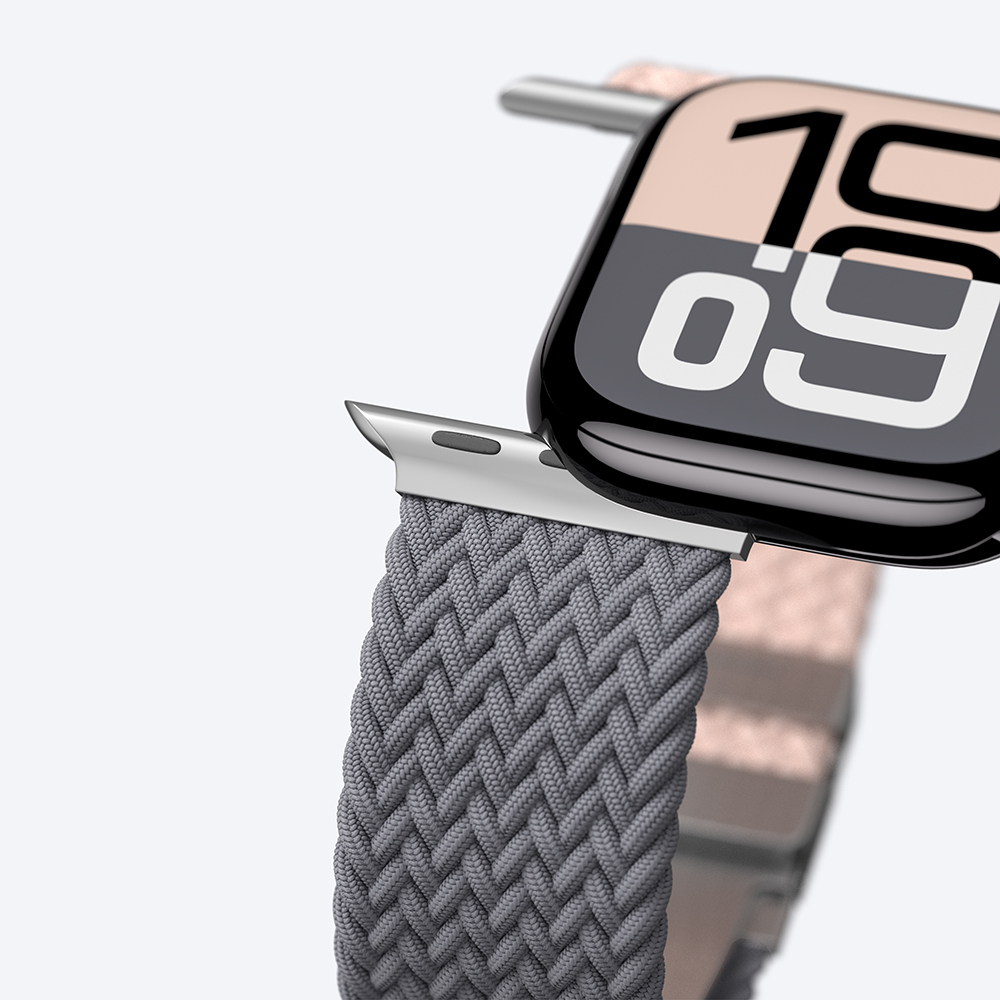 Apple Watch 10 46mm Amazingthing Glamour Blend Hasır Kordon - 20