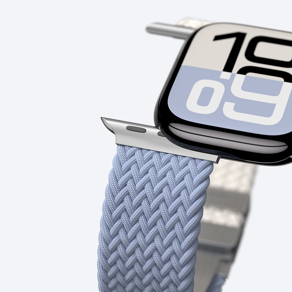 Apple Watch 10 46mm Amazingthing Glamour Blend Hasır Kordon - 28