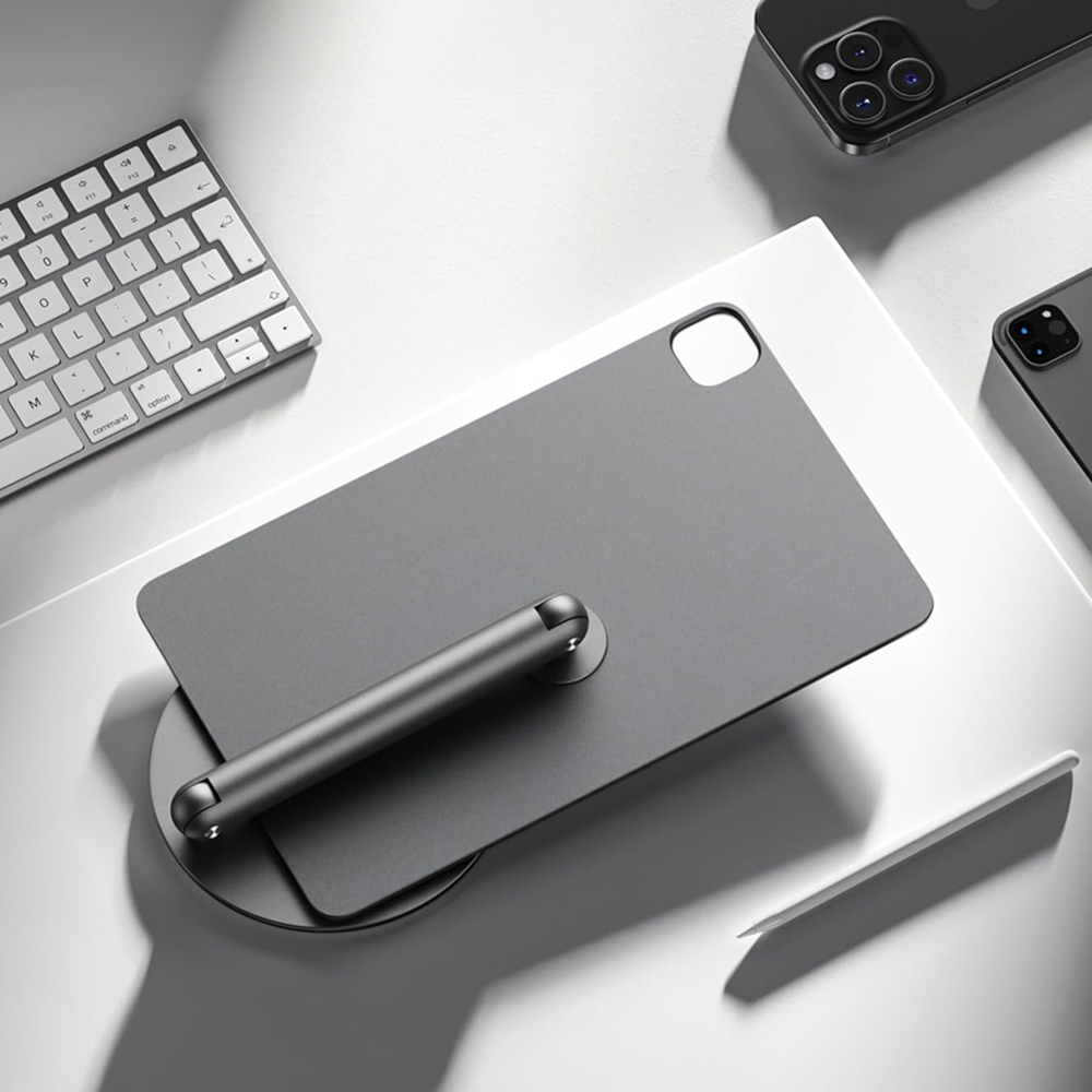 Apple iPad Pro 12.9 2022 M2 Uyumlu Wiwu ZM-310 360 Derece Dönebilen Magnetik Başlıklı Tablet Standı - 10