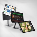 Apple iPad Pro 12.9 2022 M2 Uyumlu Wiwu ZM-310 360 Derece Dönebilen Magnetik Başlıklı Tablet Standı - 12