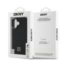 Apple iPhone 16 Uyumlu Kılıf DKNY Orjinal Lisanslı Magsafe Şarj Özellikli Metal Logolu PU Deri Plain Kapak - 7