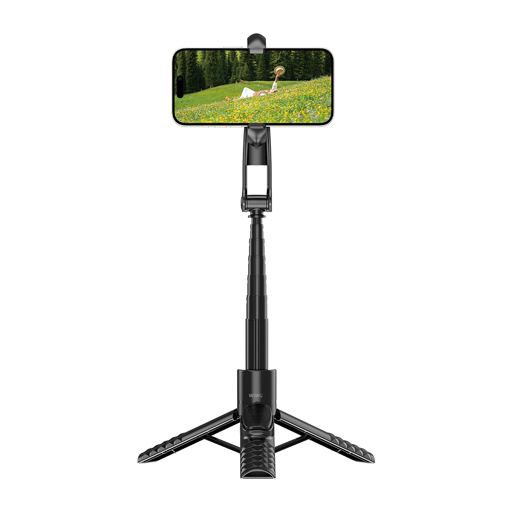 Wiwu Wi-SE014 Magnetik Özellikli 360 Derece Dönebilen Kumandalı Selfie Çubuğu ve Tripod - 3
