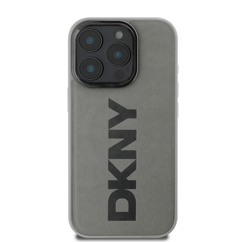 Apple iPhone 16 Pro Uyumlu Kılıf DKNY Orjinal Lisanslı Magsafe Şarj Özellikli PU Deri Plain Kapak - 2