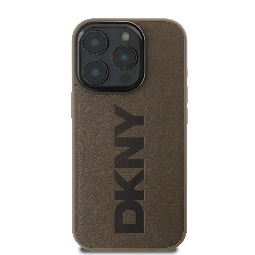 Apple iPhone 16 Pro Max Uyumlu Kılıf DKNY Orjinal Lisanslı Magsafe Şarj Özellikli PU Deri Plain Kapak - 2