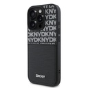 Apple iPhone 16 Pro Uyumlu Kılıf DKNY Orjinal Lisanslı Kartlıklı 3D Yazılı Repeat Texture Pattern Kapak - 1