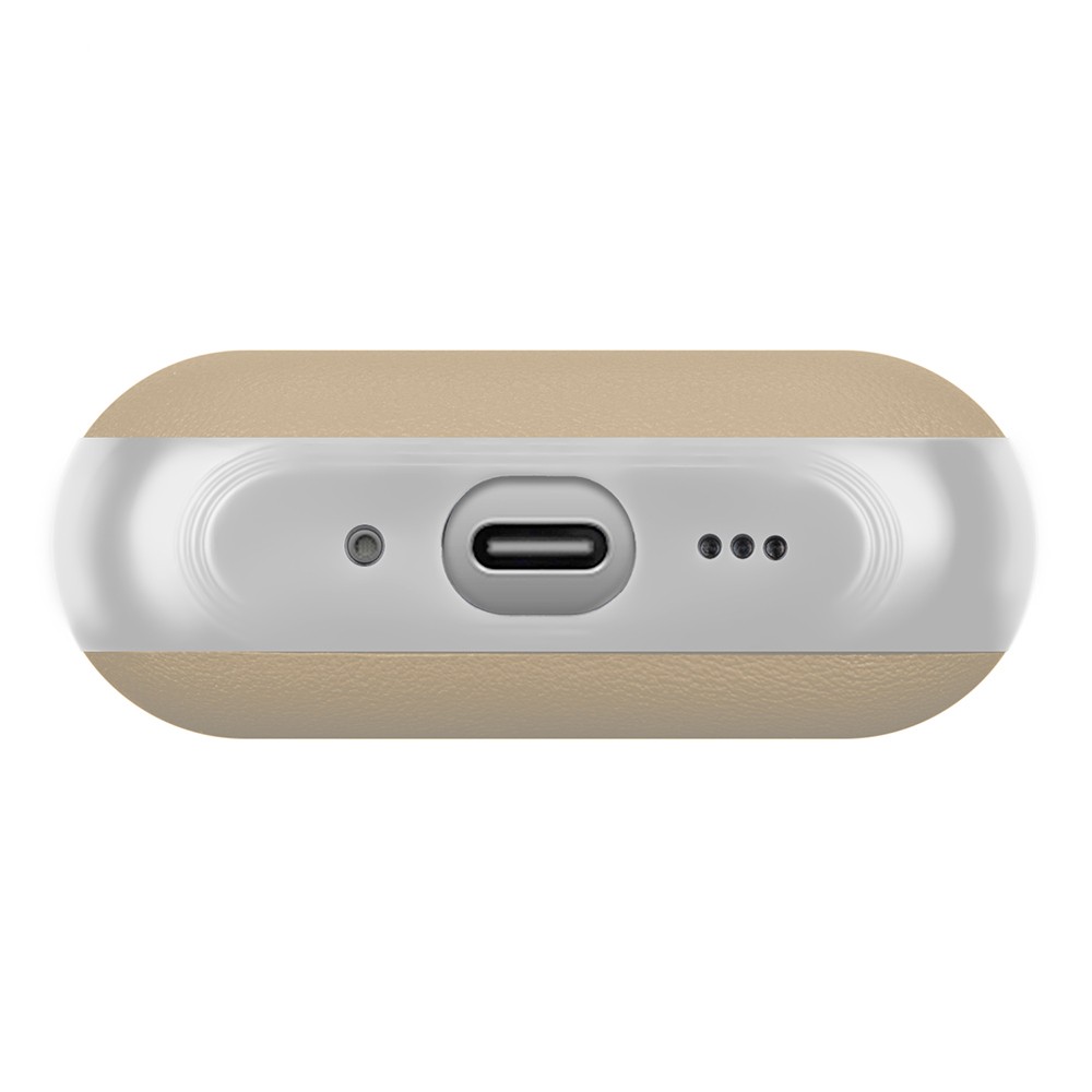 Apple AirPods Pro 3 Uyumlu Kılıf M-Safe Şarj Özellikli Mutural Poying Serisi Deri Tasarımlı Kapak - 2