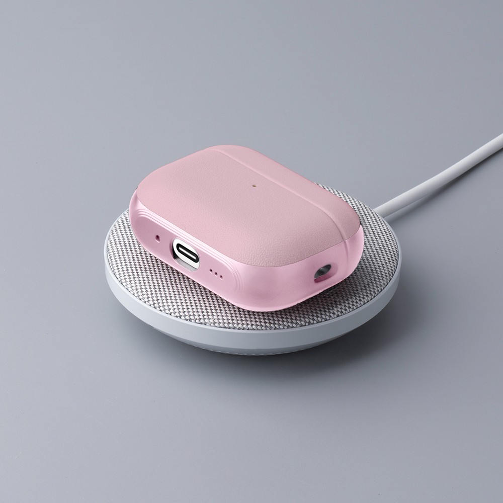 Apple AirPods Pro 3 Uyumlu Kılıf M-Safe Şarj Özellikli Mutural Poying Serisi Deri Tasarımlı Kapak - 4