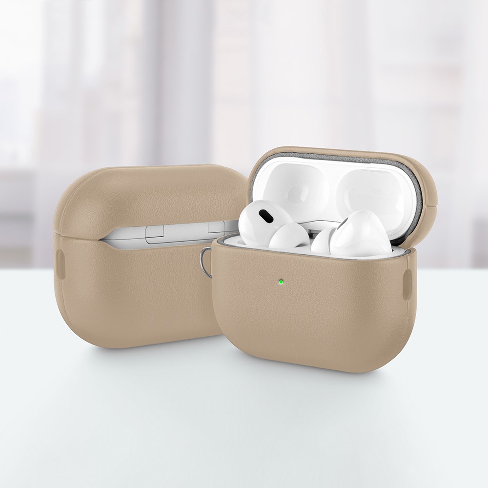 Apple AirPods Pro 3 Uyumlu Kılıf M-Safe Şarj Özellikli Mutural Yahu Serisi Deri Tasarımlı Kapak - 3