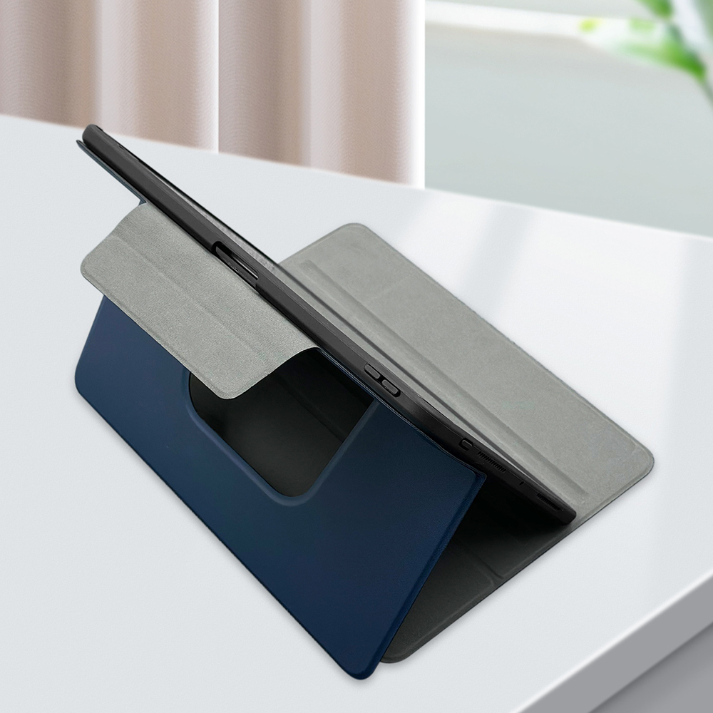 Apple iPad Pro 11 2024 Uyumlu Raptic Spin Detachable Folio PU Ayrılabilir Kalem Bölmeli Standlı Kılıf - 17