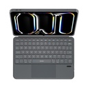 Apple iPad 10.9 2022 Uyumlu (5.Nesil) Wiwu MK-005 Combo 3in1 Kalem Bölmeli Klavyeli Standlı Kılıf - 2