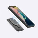 Apple iPhone 16 Plus Uyumlu Kılıf Magsafe Şarj Özellikli Standlı Kartlıklı Set Amazinghing Glamour Luxe Serisi Kapak - 10