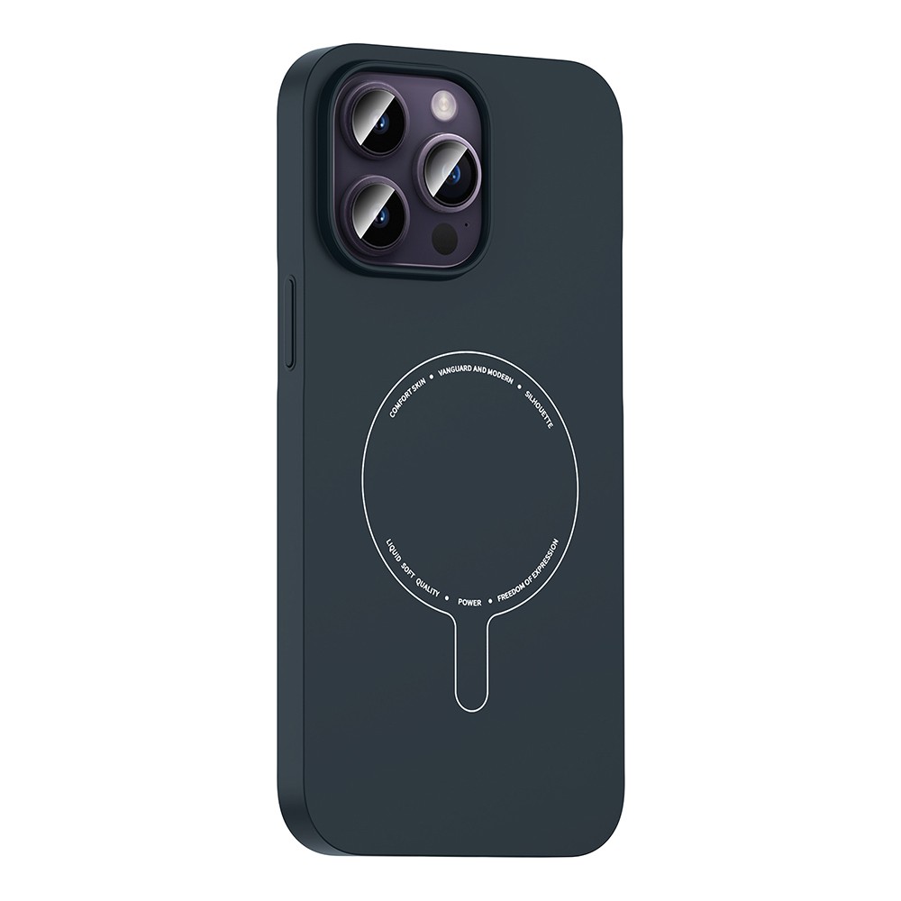 Apple iPhone 14 Pro Max Uyumlu Kılıf M-Safe Şarj Özellikli Kamera Korumalı Zore Elio Sert PC Kapak - 1