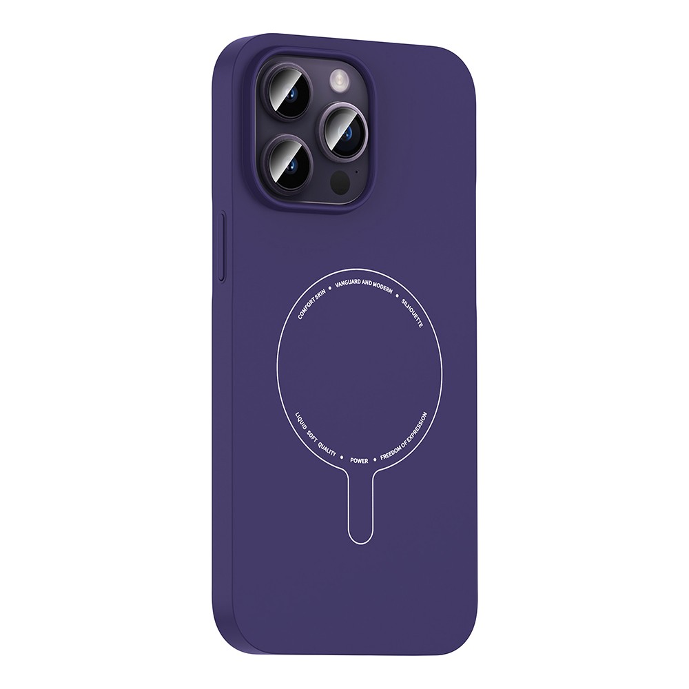 Apple iPhone 14 Pro Max Uyumlu Kılıf M-Safe Şarj Özellikli Kamera Korumalı Zore Elio Sert PC Kapak - 1