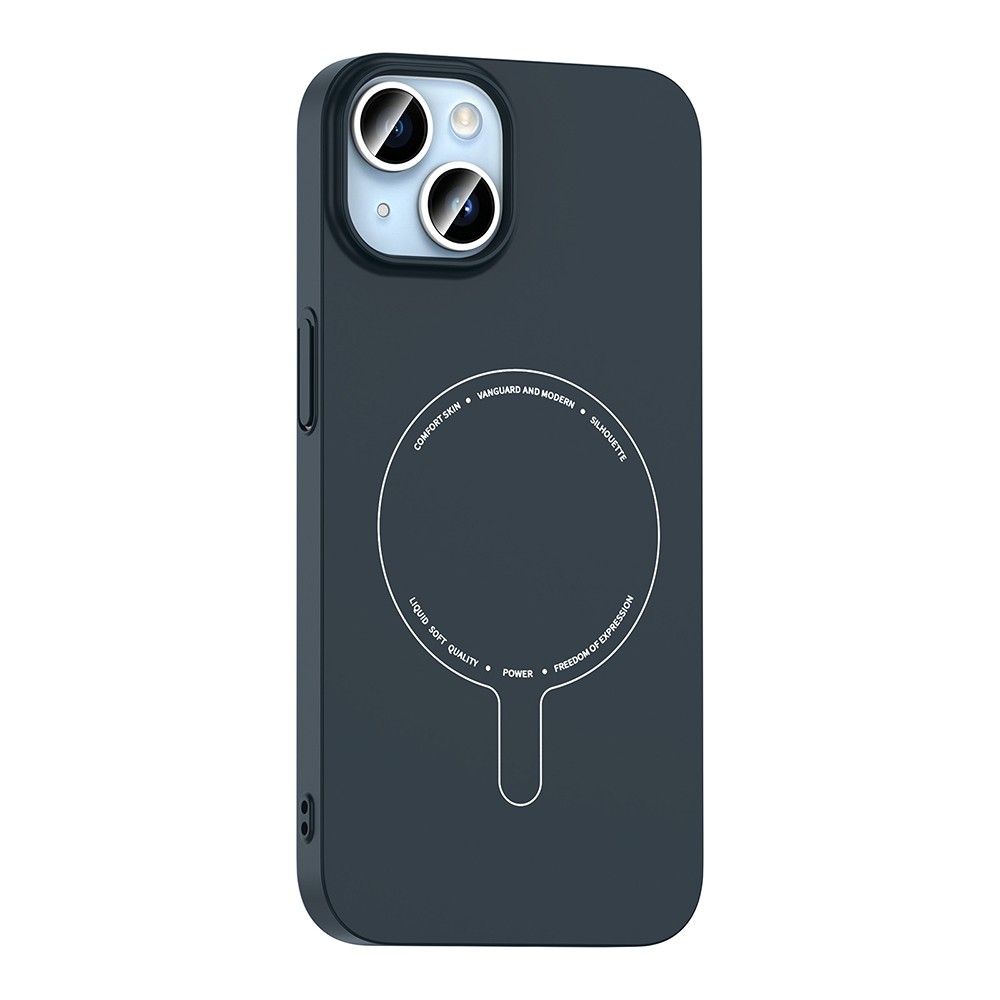 Apple iPhone 14 Uyumlu Kılıf M-Safe Şarj Özellikli Kamera Korumalı Zore Elio Sert PC Kapak - 1