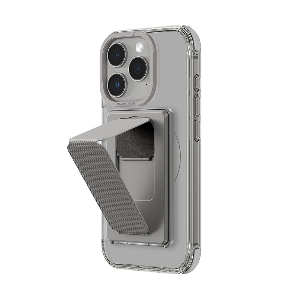 Apple iPhone 16 Pro Max Uyumlu Kılıf Magsafe Şarj Özellikli Standlı Kartlıklı Set Amazingthing Omni Adventure Serisi Kapak - 16