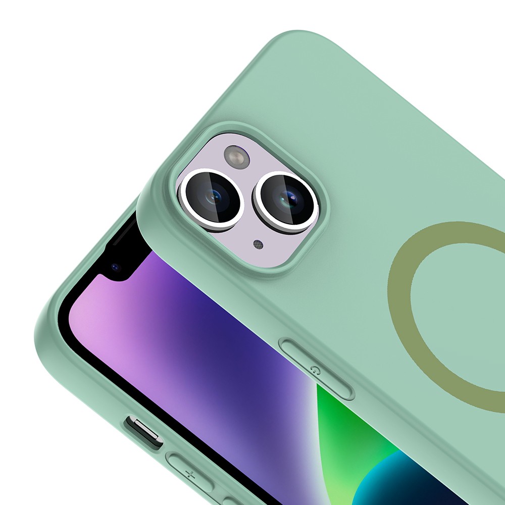 Apple iPhone 14 Uyumlu Kılıf M-Safe Şarj Özellikli Zore Aris Silikon Kapak - 1