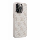 Apple iPhone 15 Pro Uyumlu Kılıf Guess Orjinal Lisanslı M-safe Kabartmalı 4G Desenli Yazı Logolu Kapak - 3