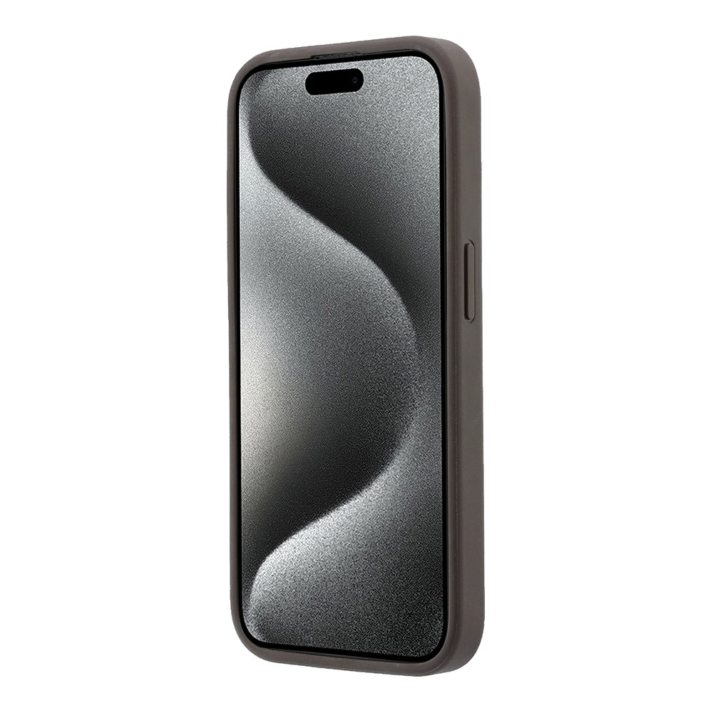 Apple iPhone 15 Pro Uyumlu Kılıf Guess Orjinal Lisanslı M-safe Kabartmalı 4G Desenli Yazı Logolu Kapak - 4