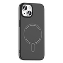 Apple iPhone 15 Uyumlu Kılıf M-Safe Şarj Özellikli Kamera Korumalı Zore Elio Sert PC Kapak - 1