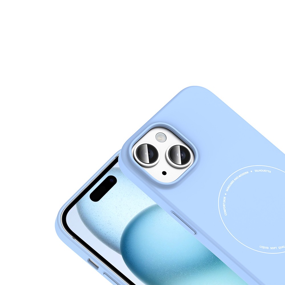 Apple iPhone 15 Uyumlu Kılıf M-Safe Şarj Özellikli Kamera Korumalı Zore Elio Sert PC Kapak - 2