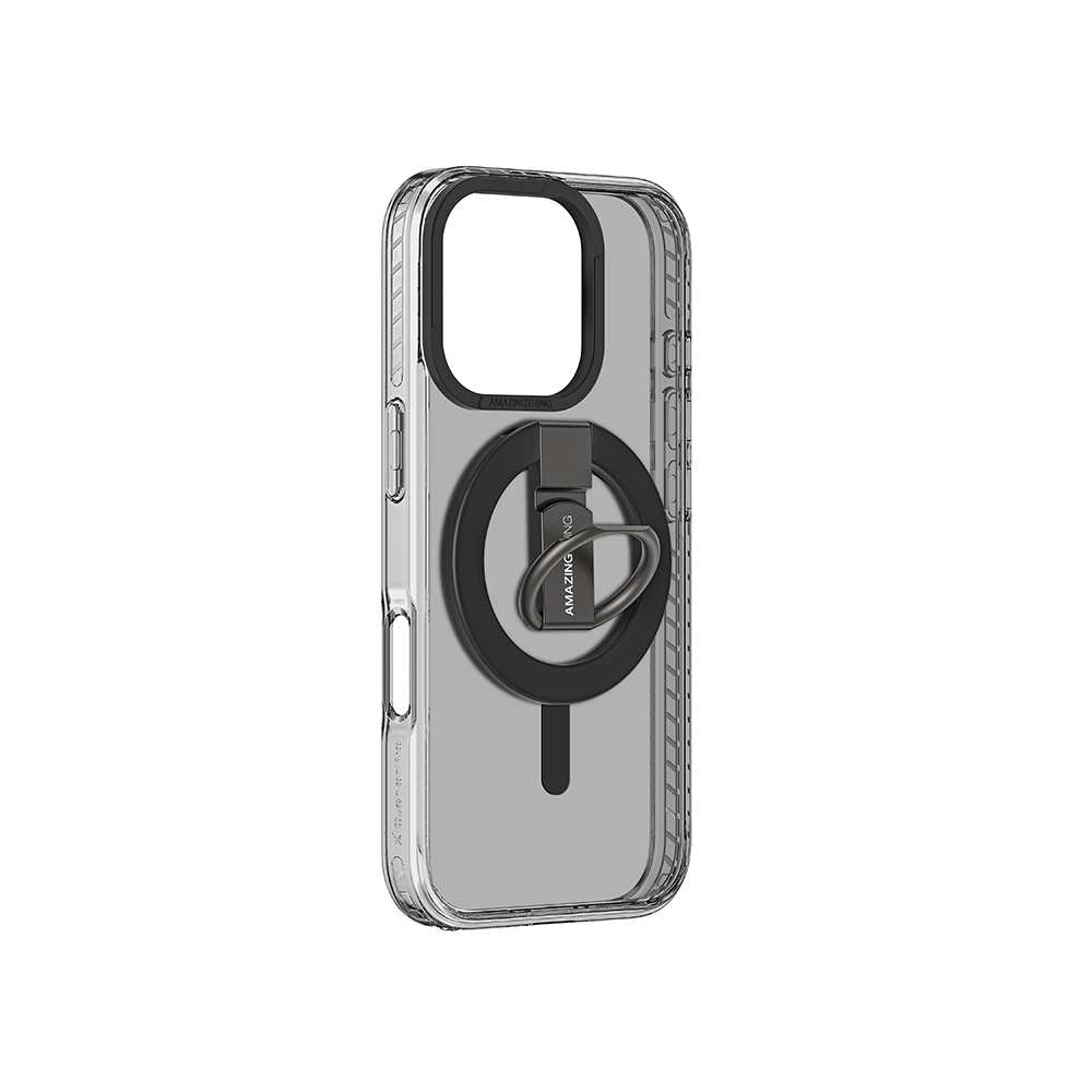 Apple iPhone 16 Pro Max Uyumlu Kılıf Magsafe Şarj Özellikli Yüzük Standlı Amazingthing Titan Pro Serisi Kapak - 27