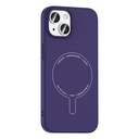 Apple iPhone 15 Uyumlu Kılıf M-Safe Şarj Özellikli Kamera Korumalı Zore Elio Sert PC Kapak - 1