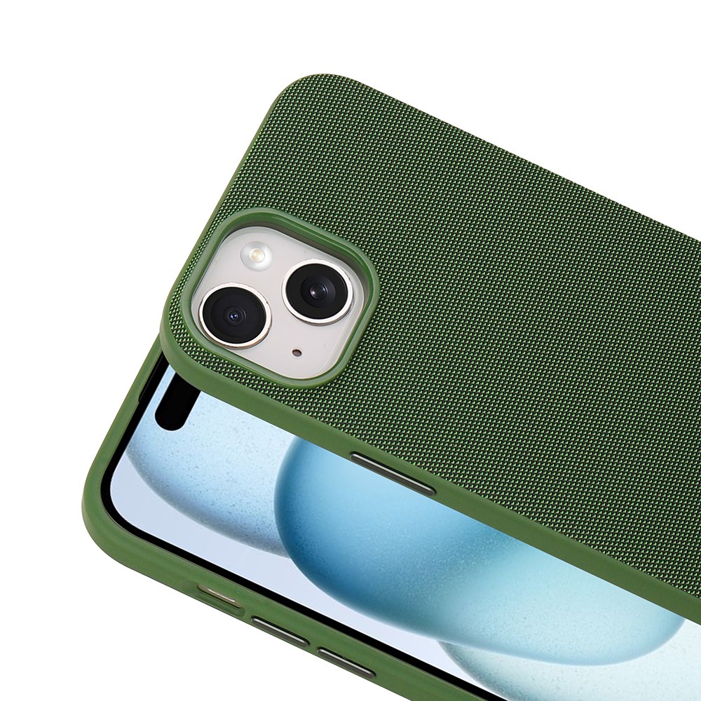 Apple iPhone 15 Uyumlu Kılıf M-Safe Şarj Özellikli Kumaş Tasarımlı Zore Miami Sert PC Kapak - 2