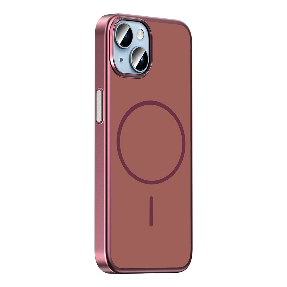 Apple iPhone 15 Uyumlu Kılıf M-Safe Şarj Özellikli Zore Lora PC Kapak - 1