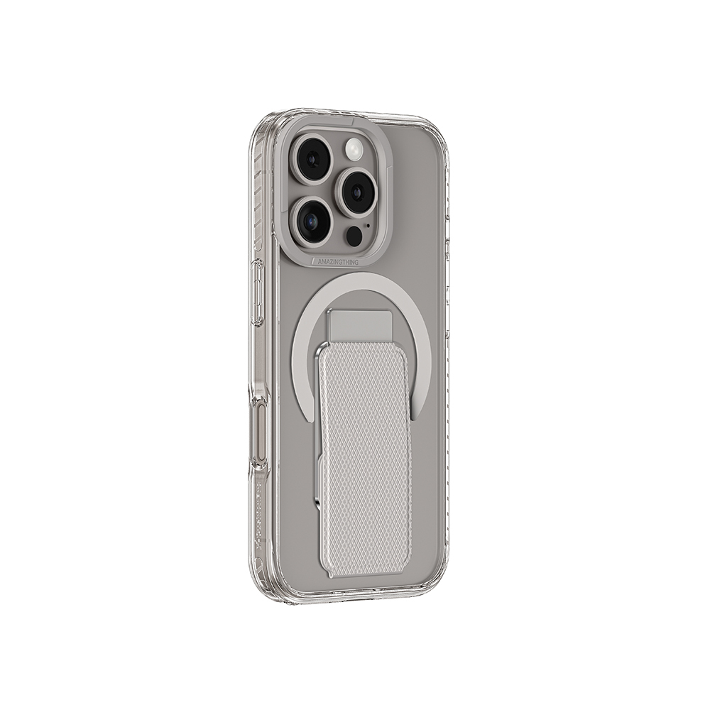 Apple iPhone 16 Pro Max Uyumlu Kılıf Magsafe Şarj Özellikli Standlı Amazingthing Titan Pro Plus Kapak - 3