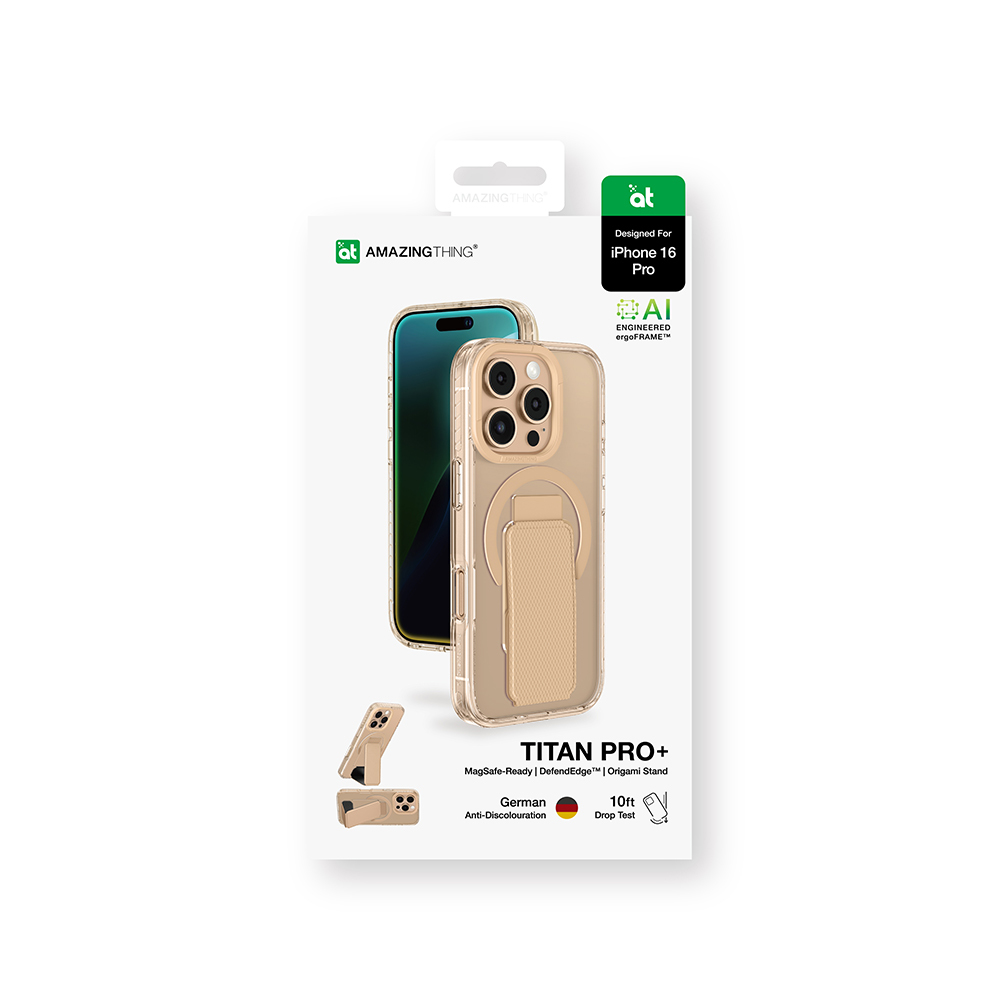 Apple iPhone 16 Pro Max Uyumlu Kılıf Magsafe Şarj Özellikli Standlı Amazingthing Titan Pro Plus Kapak - 39