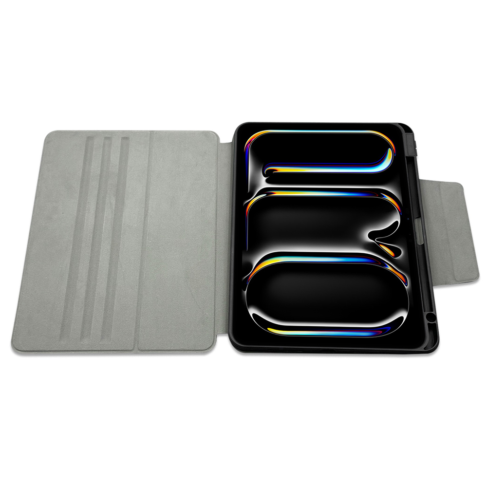 Apple iPad Air 13 2024 Uyumlu Raptic Spin Detachable Folio PU Ayrılabilir Kalem Bölmeli Standlı Kılıf - 9
