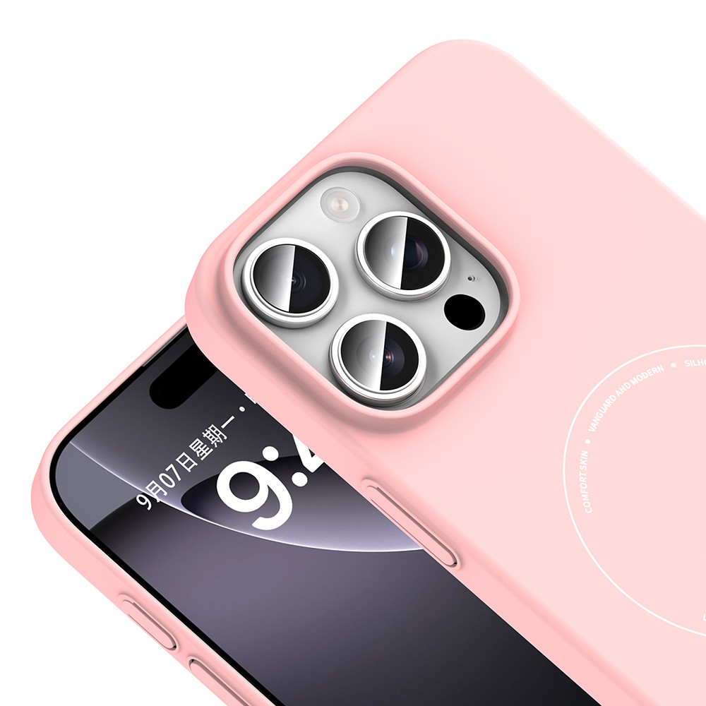 Apple iPhone 16 Pro Max Uyumlu Kılıf M-Safe Şarj Özellikli Kamera Korumalı Zore Elio Sert PC Kapak - 2