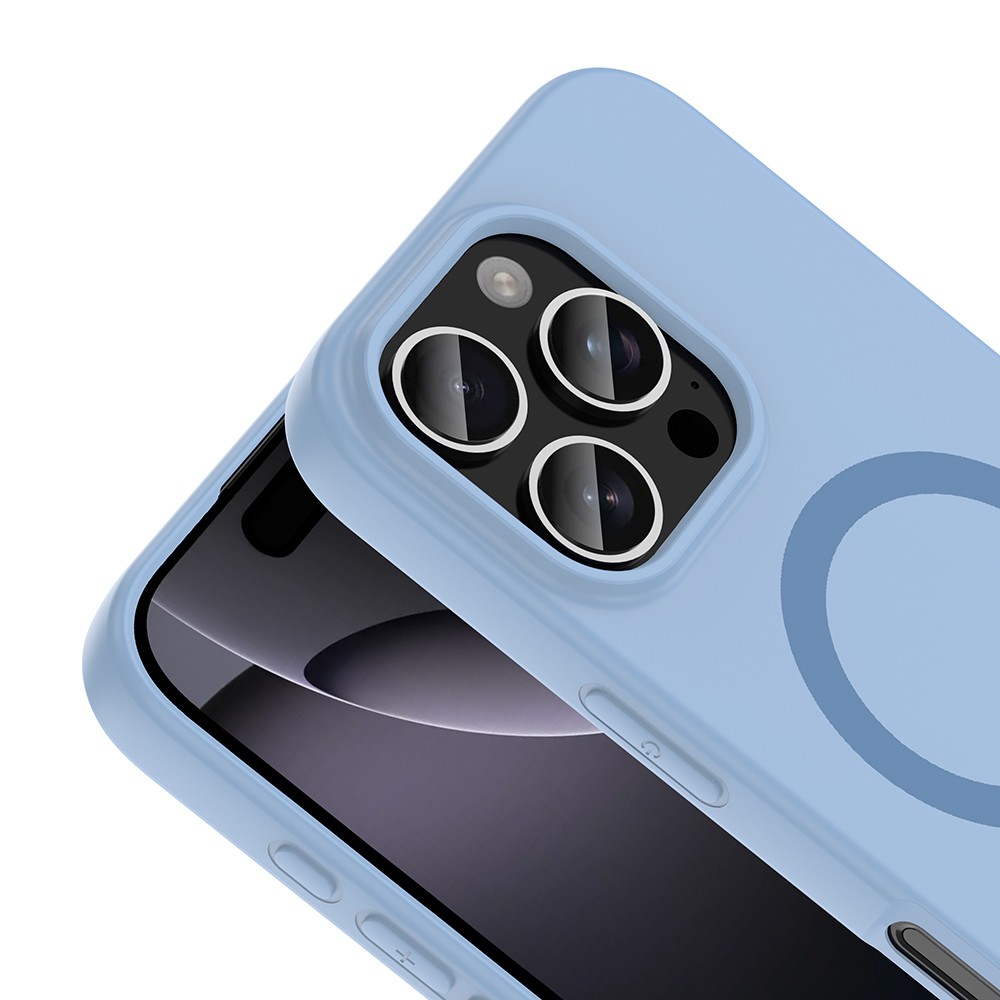 Apple iPhone 16 Pro Max Uyumlu Kılıf M-Safe Şarj Özellikli Zore Aris Silikon Kapak - 1