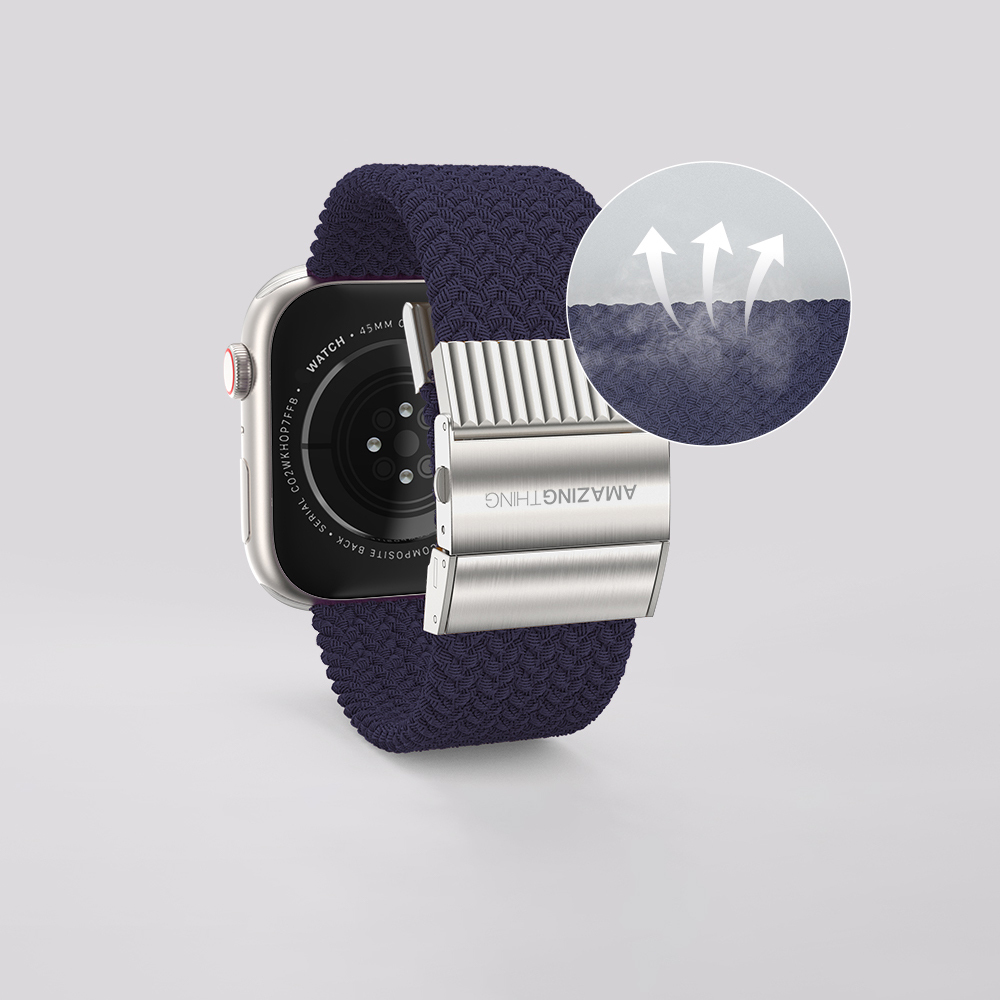 Apple Watch 38mm Uyumlu Amazingthing Titan Weave 2 Sport Örgü Kordon - 3