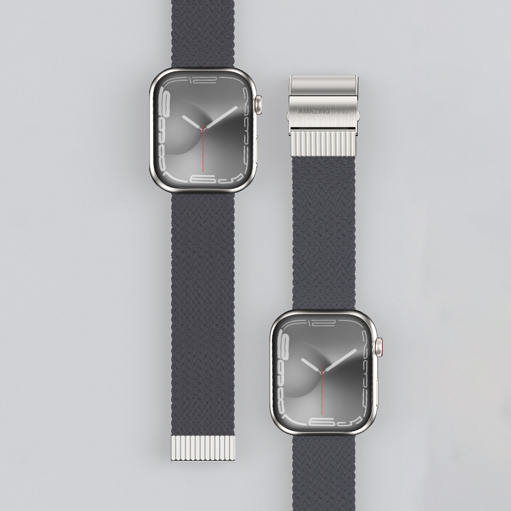 Apple Watch 38mm Uyumlu Amazingthing Titan Weave 2 Sport Örgü Kordon - 5
